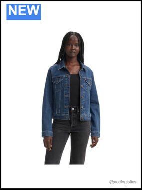 Women's Original Denim Trucker Jacket with Inside Pockets
